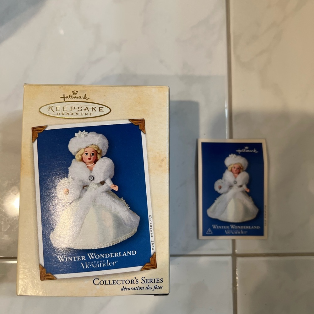 Hallmark Keepsake Ornament Madame Alexander Winter Wonderland. 2002.